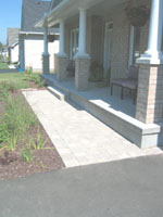 Front path access to drive maintains classic finishing